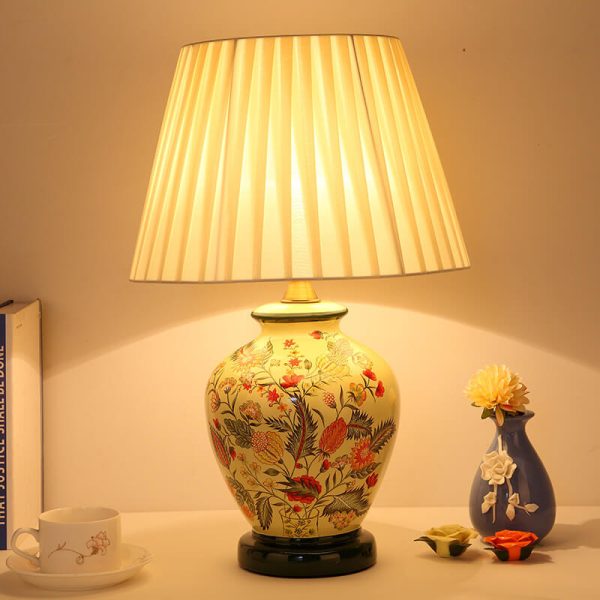 Modern Creative Warm Ceramic Cylindrical 1-Light Table Lamp - Image 10