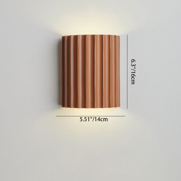 Contemporary Nordic Resin Tiles 2-Light Wall Sconce Lamp For Bedroom - Image 4