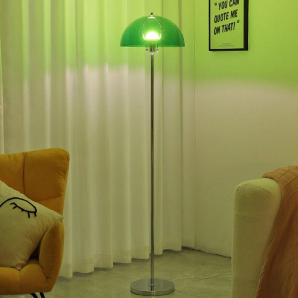 Nordic Vintage Acrylic Clear Dome LED Standing Floor Lamp - Image 7