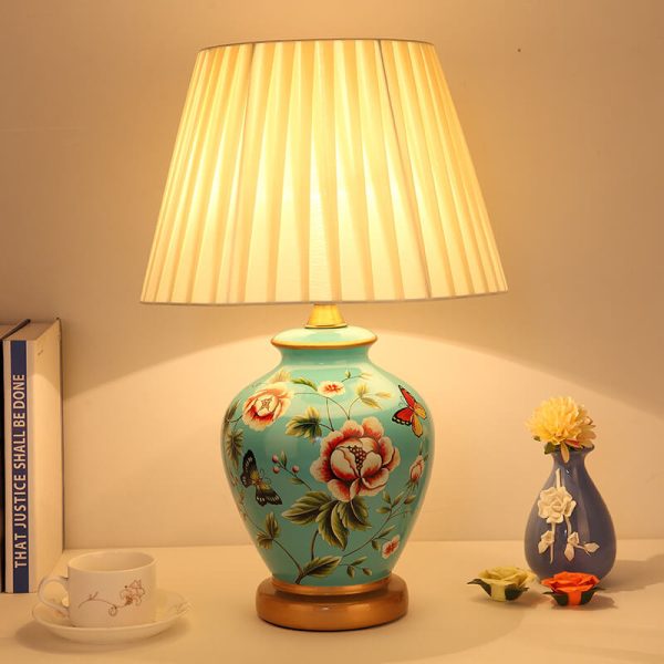 Modern Creative Warm Ceramic Cylindrical 1-Light Table Lamp - Image 11
