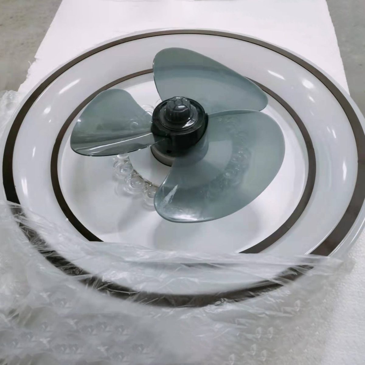 Simple Modern Acrylic Lightweight LED Flush Mount Fan Light - Image 12