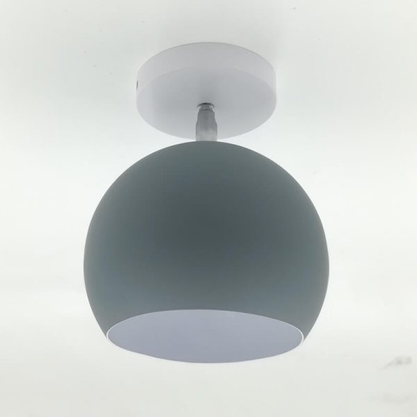 Nordic Macaron Dome 1-Light Semi-Flush Mount Ceiling Light - Image 4