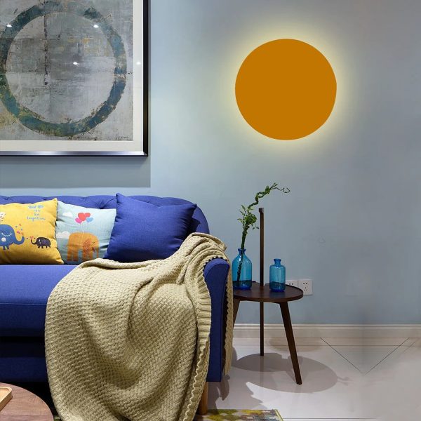 Modern Minimalist Colorful Round Iron LED Wall Sconce Lamp - Image 21