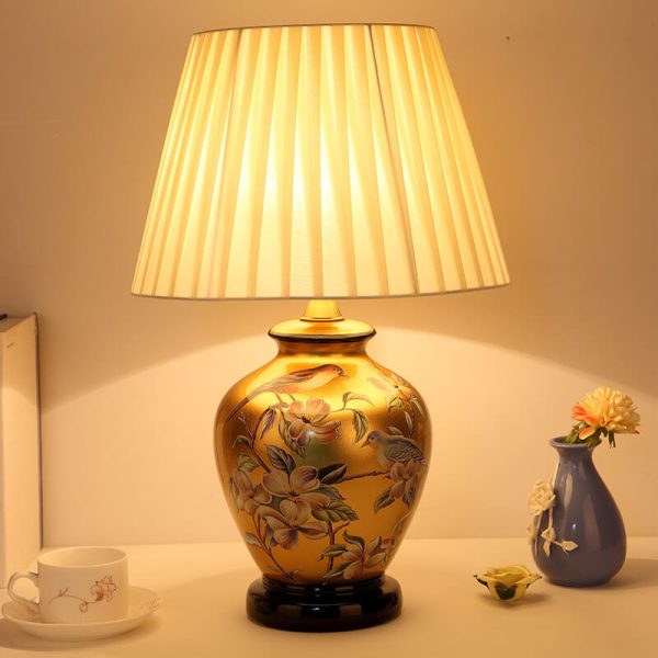 Modern Creative Warm Ceramic Cylindrical 1-Light Table Lamp - Image 12
