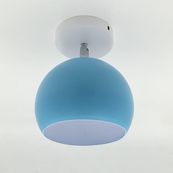 Nordic Macaron Dome 1-Light Semi-Flush Mount Ceiling Light - Image 5