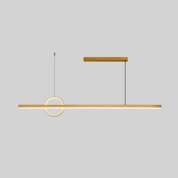 Modern Minimalist Line Circle Design Island Light LED Chandelier - Image 14