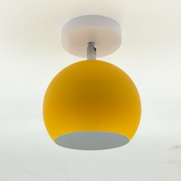 Nordic Macaron Dome 1-Light Semi-Flush Mount Ceiling Light - Image 6