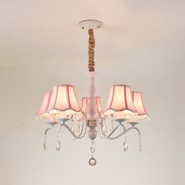 Modern Creative Cone Iron Crystal Fabric 5/6/8 Light Chandelier - Image 20