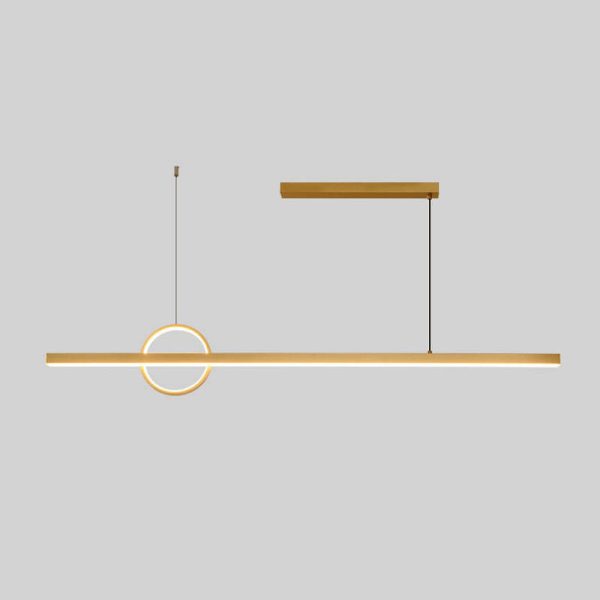 Modern Minimalist Line Circle Design Island Light LED Chandelier - Image 15