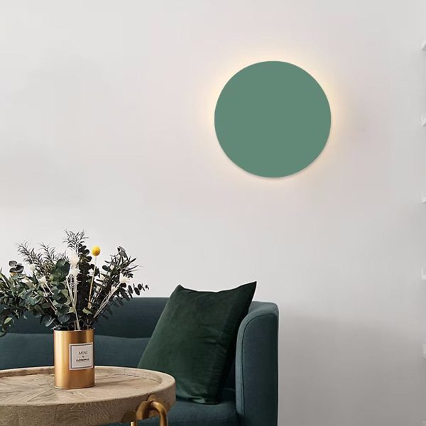 Modern Minimalist Colorful Round Iron LED Wall Sconce Lamp - Image 23