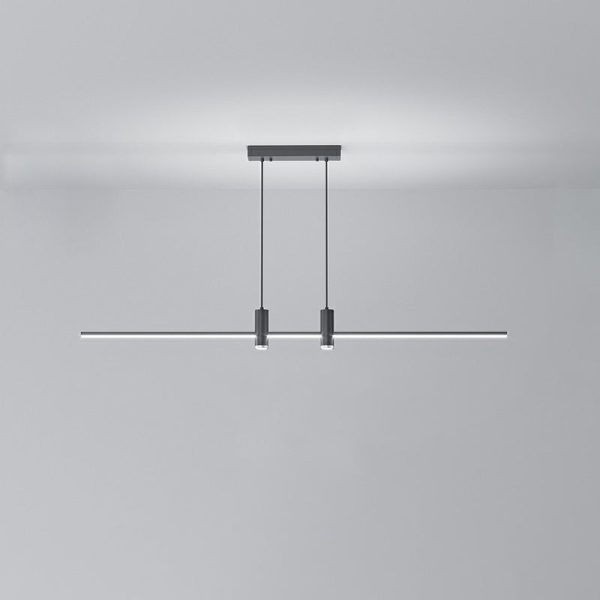 Modern Minimalist Geometric Line Combination LED Island Light Chandelier For Dining Room - Image 11