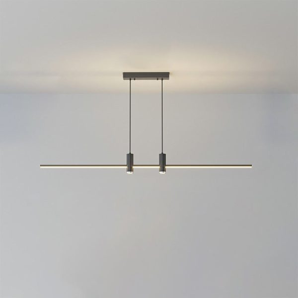 Modern Minimalist Geometric Line Combination LED Island Light Chandelier For Dining Room - Image 12