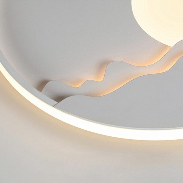 Modern LED Moon Patterned Wall Sconce - Image 5