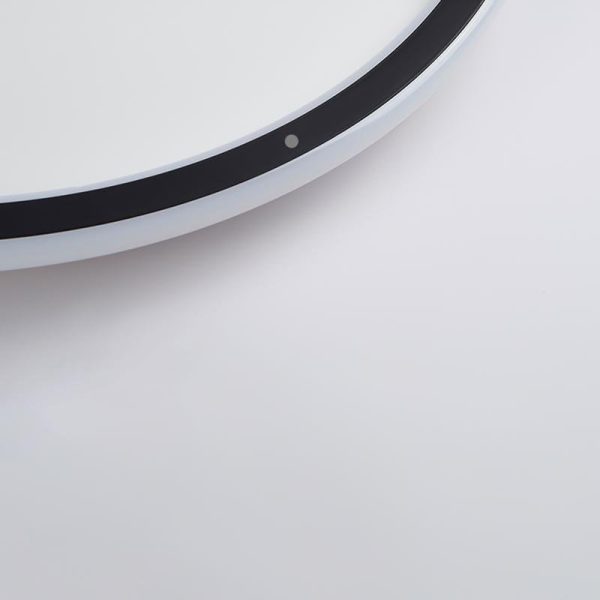 Round Black Framed Industrial Flush Mount Kitchen Lighting Dining Room Lighting Bedroom Ceiling Lights - Image 7