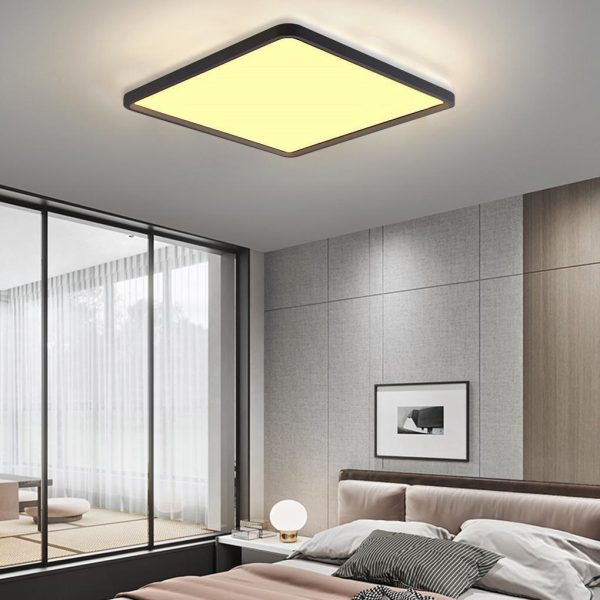 Modern Flat Industrial Black Flush Mount Ceiling Lights for Kitchen Dining Room Lighting - Image 12