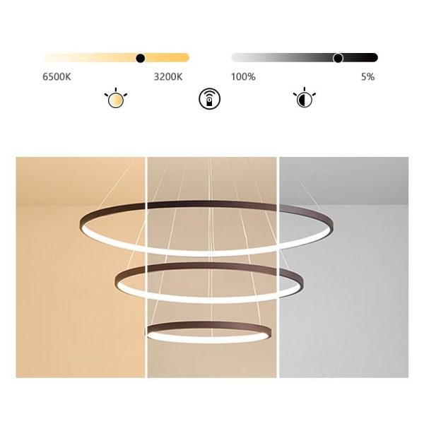 Hanging Dining Room Chandelier Modern Chandelier with Remote Control - Image 5