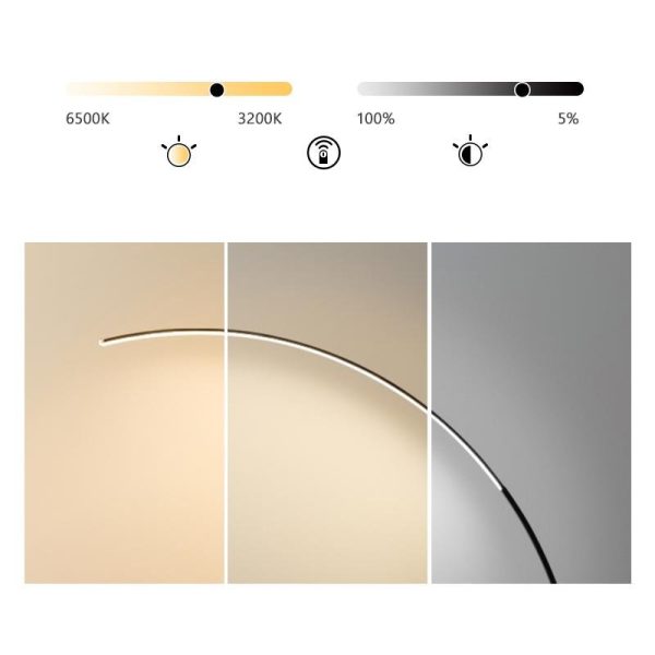 Strip LED Arc Floor Lamps - Image 8
