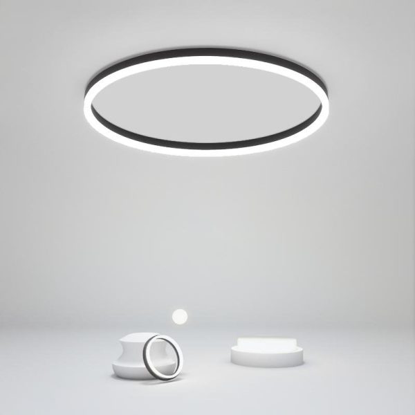 Black Round Flush Mount Kitchen Lighting Dining Room Lighting Ceiling Light - Image 2