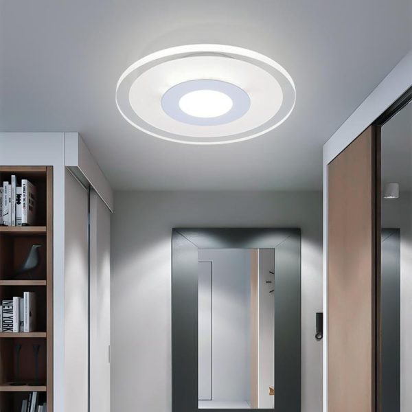 Modern Flush Mount Light Concentric Circle Flower Shaped Light - Image 2