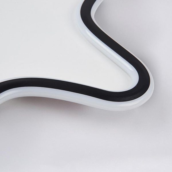 Modern Starfish Shaped Black Flush Mount Ceiling Lights Dimmable LED Ceiling Lights - Image 6