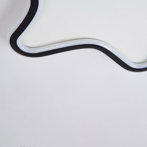 Modern Starfish Shaped Black Flush Mount Ceiling Lights Dimmable LED Ceiling Lights - Image 7