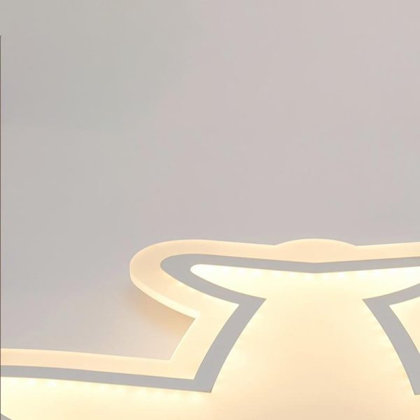 LED Aircraft Shaped Modern Flush Mount Light White Iron Ceiling Lights - Image 7