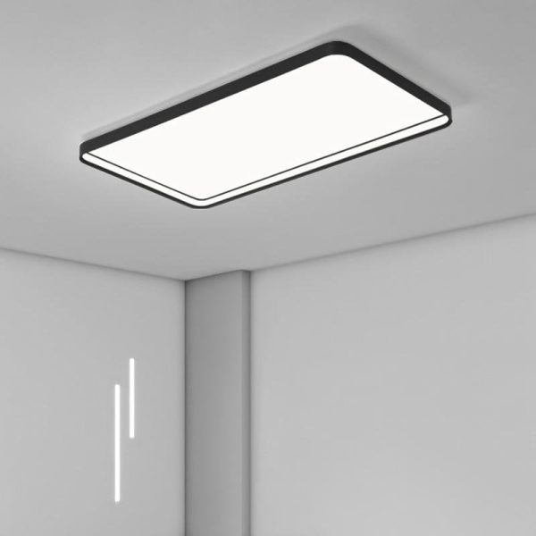 35'' Rectangular LED Modern Flush Mount Lighting for Living Room - Image 3