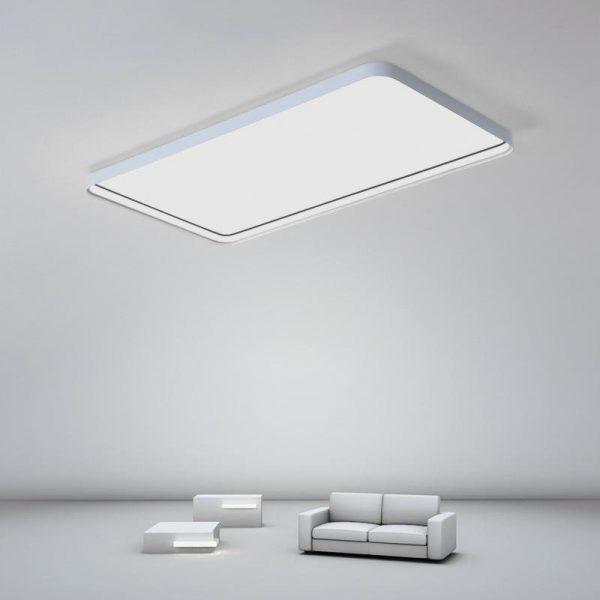 35'' Rectangular LED Modern Flush Mount Lighting for Living Room - Image 2