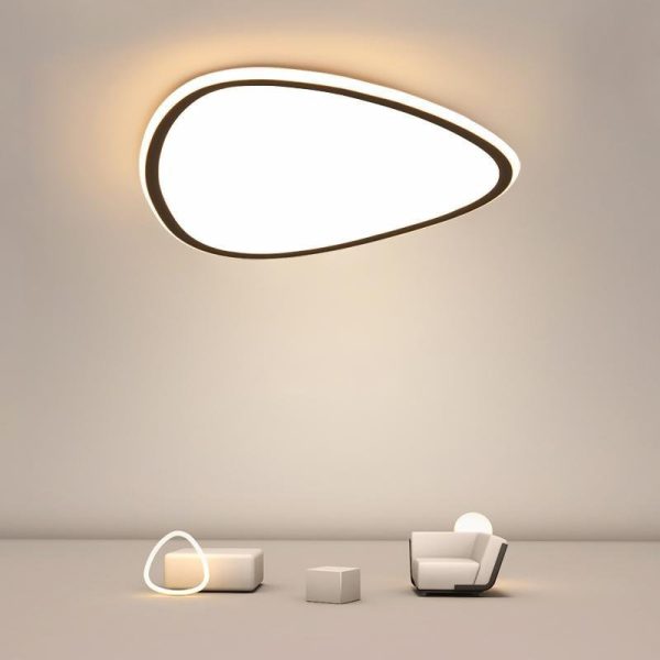 Nordic Geometric Reuleaux Triangle Modern Flush Mount Light with Remote Control - Image 3