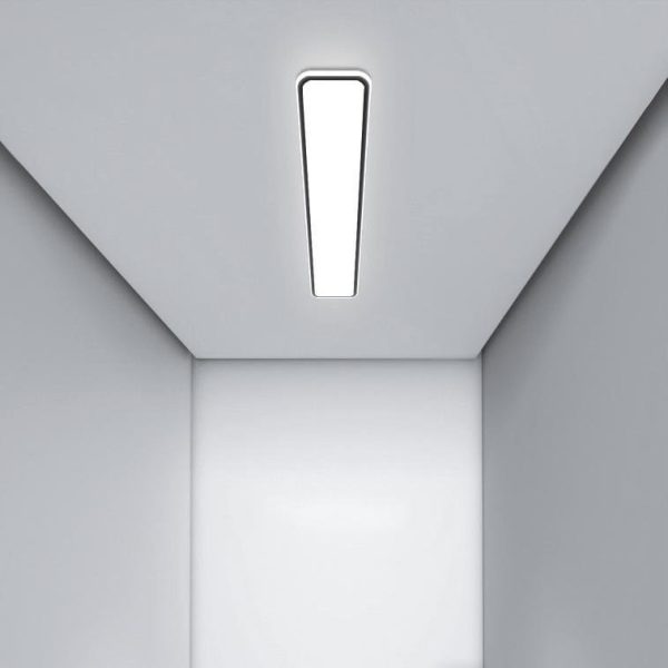 20'' 30'' Simple Modern Flush Mount Light Rectangular Black Light - Image 7