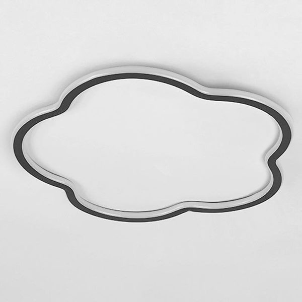 Could Shaped White Black Flush Mount Light for Restaurant Study Bedroom - Image 7