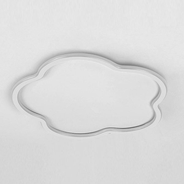 Could Shaped White Black Flush Mount Light for Restaurant Study Bedroom - Image 10