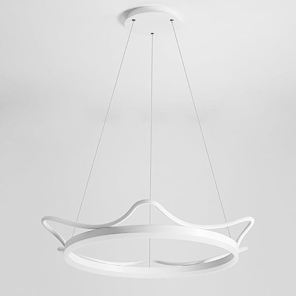 Imperial Crown Modern Chandelier Dimmable Ceiling Light with Remote - Image 9