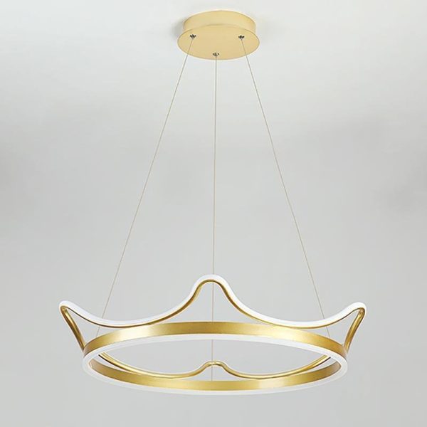 Imperial Crown Modern Chandelier Dimmable Ceiling Light with Remote - Image 10