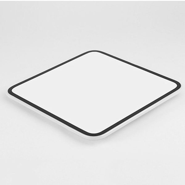 30'' Modern Square Black Frame LED Flush Mount Lights Dimmable Ceiling Lights - Image 6