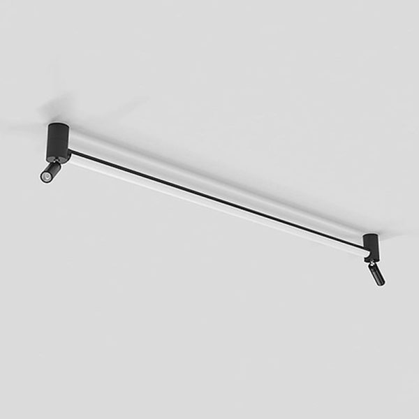 LED Strip Modern Flush Mount Ceiling Lights with Bulb and Spotlight - Image 2