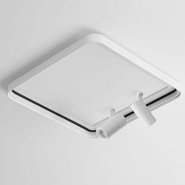 16'' Square Dimmable Flush Mount LED Lights with 2 Adjustable Spotlights Track Lights - Image 10