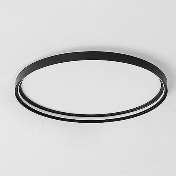 16'' Single LED Acrylic Circle Flush Mount Modern Lighting with Edge - Image 8