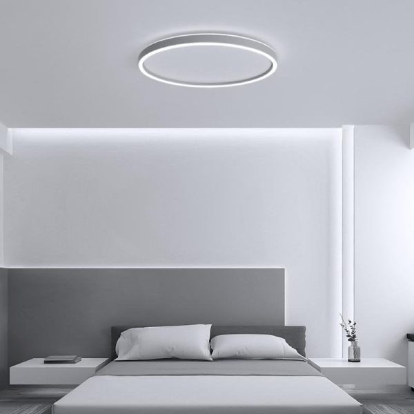 Modern Circle Halo Shaped Flush Mount Llight Bedroom Ceiling Lights - Image 2