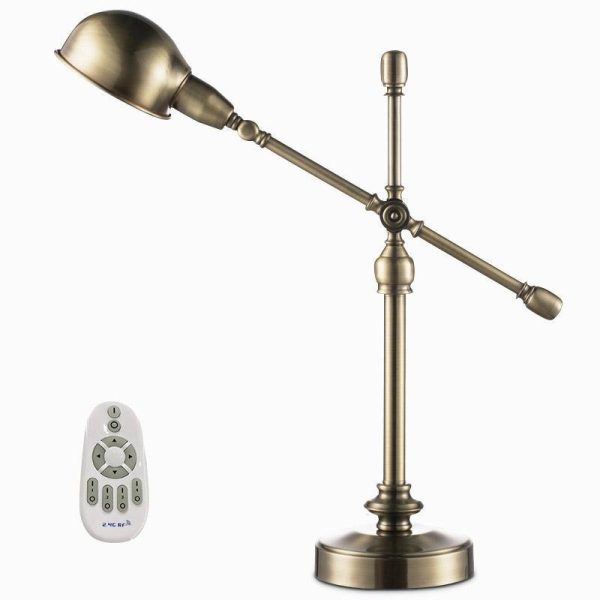 Vintage Metallic Dome Adjustable Desk Lamp with Flexible Arm for Study and Office - Image 6