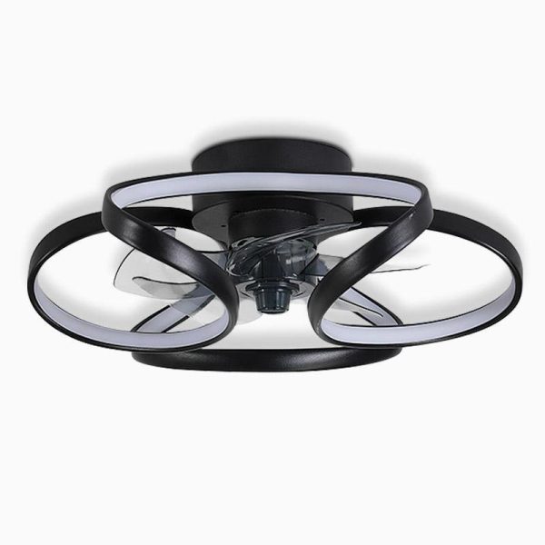 Flower LED Modern Flush Mount Ceiling Fan Lights with Remote Control - Image 8
