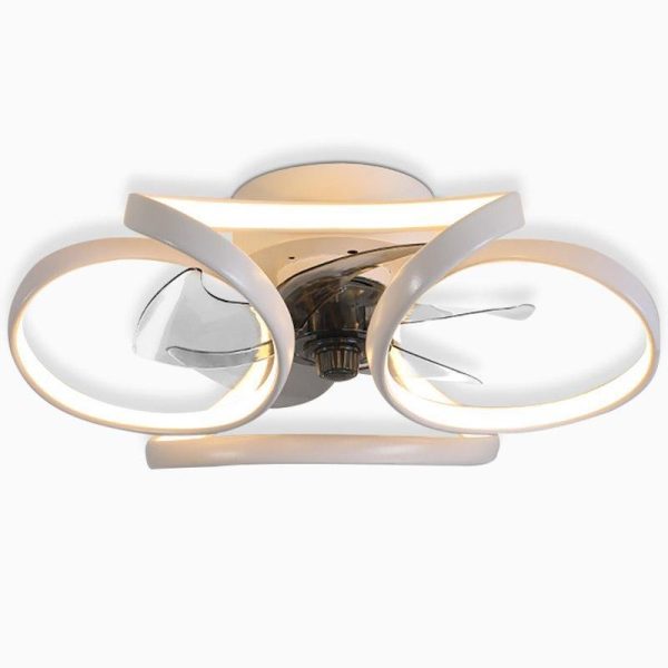 Flower LED Modern Flush Mount Ceiling Fan Lights with Remote Control - Image 10