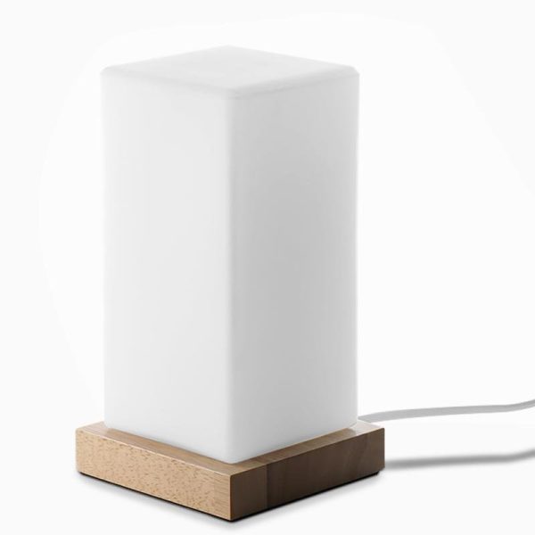 Cube Wooden Battery Operated LED Accent Kids Lamp - Image 7