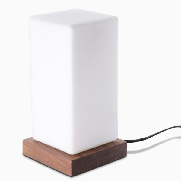 Cube Wooden Battery Operated LED Accent Kids Lamp - Image 8