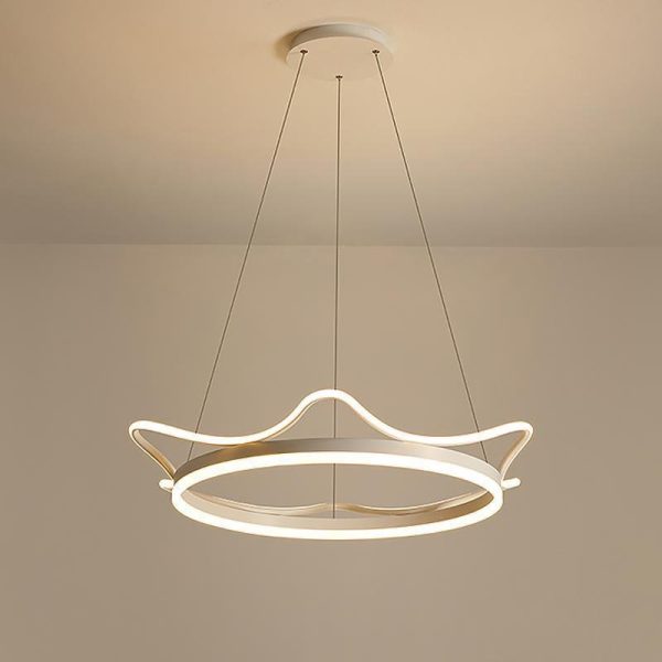 Imperial Crown Modern Chandelier Dimmable Ceiling Light with Remote - Image 11