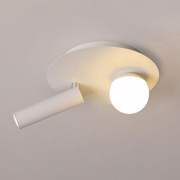 8'' Round Small Flush Mount Light with LED Bulb and Spotlight - Image 5