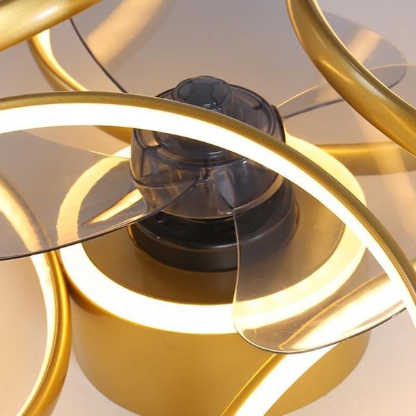 18" Flower Shaped Modern Ceiling Fans Light with Remote Chandelier with Fan - Image 6