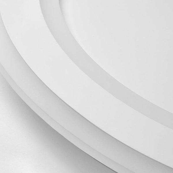 Unique Flush Mount Lighting Circle Shaped Iron Acrylic Light with Spotlight - Image 9