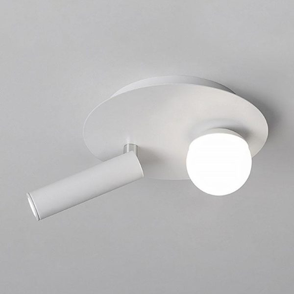 8'' Round Small Flush Mount Light with LED Bulb and Spotlight - Image 6