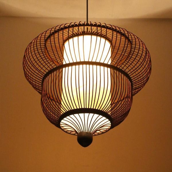 2-Tiers Bubble Dark Brown Moroccan Pendant Light with a Large Central Light - Image 4